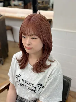 ミディアム カラー 似合わせスタイリスト 🌙ｃｈｉｎａｒｉのヘアスタイル