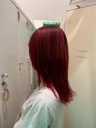 セミロング カラー 渡邊 海里のヘアスタイル