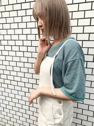 ショート カラー ヘアアレンジ 🌿ニュアンスパーマ /ショート淳平のヘアスタイル