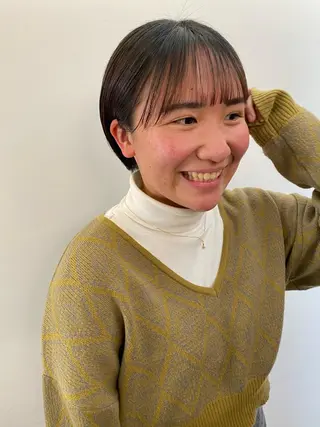 ショート パーマ、髪質改善 菊地美月のヘアスタイル