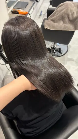 ミディアム カラー 艶感×抜け感hair /ReLit 正源のヘアスタイル