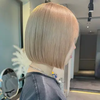 ショート カラー GO TODAY シェアサロン 原宿Verno店所属・ブリーチ/髪質改善/ ボブ特化/よしきのヘアスタイル