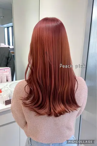 カラー 💕暖色カラー /ピンク/あゆり💕のヘアスタイル