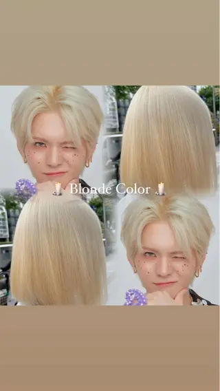 ミディアム カラー Nexus所属・艶髪ハイトーン特化 / moe 🦋のヘアスタイル