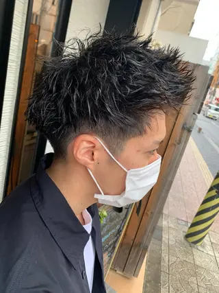 ショート パーマ メンズ yoshi （髙橋）のヘアスタイル