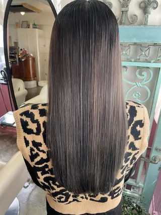 ロング カラー パーマ ヘアアレンジ メンズ 表参道Lise おおいしおりのヘアスタイル