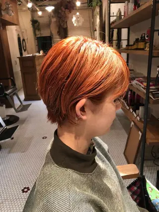 ショート カラー すみとも るなのヘアスタイル