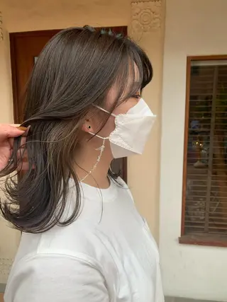 ミディアム カラー ヘアアレンジ 中津/柔らかカラー/ ナガオ　イズミのヘアスタイル