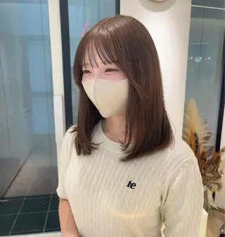 ミディアム カラー ParveMix 🌝🫧山本 玲南のヘアスタイル