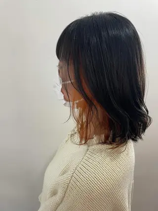 ミディアム 塔崎 りこのヘアスタイル