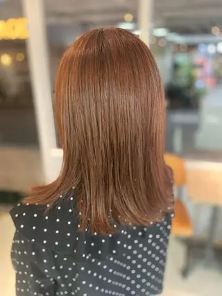 セミロング カラー 菊地 美憂のヘアスタイル