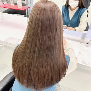 カラー 似合わせ💗透け感 💗うる艶カラー💗のヘアスタイル