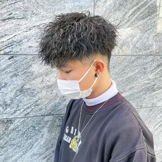 パーマ メンズ 渋谷サーフカール アメカジ美容師のヘアスタイル