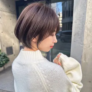 ショート カラー ブリーチなし/暖色/ 透明感/ririkaのヘアスタイル