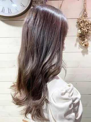 ロング カラー ヘアアレンジ ミズタ マイのヘアスタイル