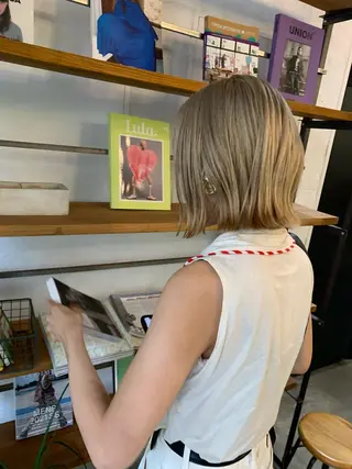 ミディアム カラー ハッシュカット カシマハヤトのヘアスタイル