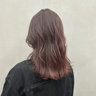 セミロング カラー N/デザインカラー 🌿ナギのヘアスタイル