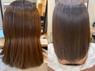 セミロング あやめ【顔まわり/レ イヤー/柔らかカラ】のヘアスタイル