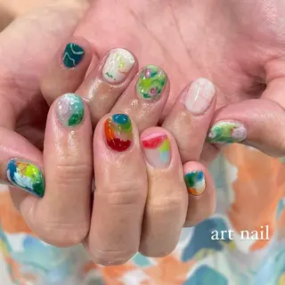 ネイル 淡色ネイル 🎀moeのネイルデザイン