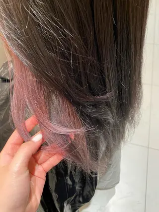 ミディアム 透明感モテ艶髪カラー Gallicaイリサのヘアスタイル