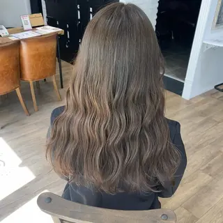 ロング カラー ヘアアレンジ あおい 🍒暖色カラーのヘアスタイル