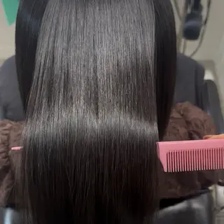 ミディアム 髪質改善ストレート /暖色カラー🎀🪞のヘアスタイル