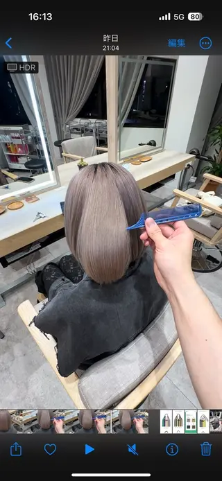 ショート カラー ROIS渋谷【ロイス】所属・高橋大樹/グレージュ /ベージュ/美髪のヘアスタイル