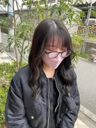 セミロング 亀川蓮 Agu hairのヘアスタイル