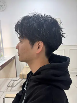 パーマ メンズ 福田 一士のヘアスタイル