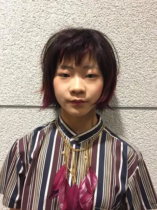 ショート カラー パーマスタジオ グレイス はやとのヘアスタイル