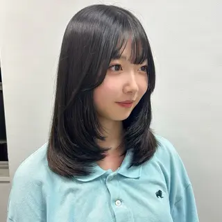 ロング カラー パーマ ヘアアレンジ メンズ キッズ 🩶盛れ✖️韓国ヘア 🩶Himari🎀のヘアスタイル