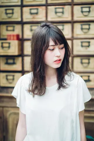 セミロング パーマ 舘野 太嘉宏のヘアスタイル