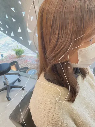 セミロング ヘアアレンジ Rely 美空のヘアスタイル