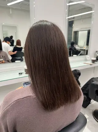 ロング 透明感ベージュ🤎 パタオのヘアスタイル