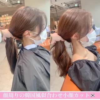 ロング 奥田 蓮のヘアスタイル