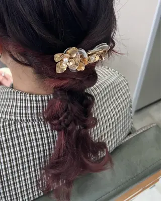 セミロング ヘアアレンジ 山室 敬義のヘアスタイル