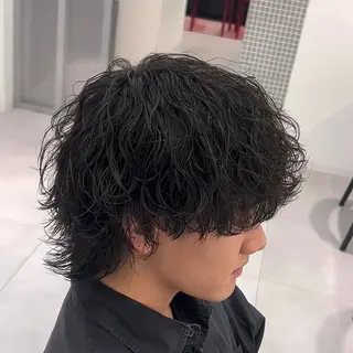 パーマ メンズ メンズ専門/パーマ 特化/栄/北出瑞貴のヘアスタイル