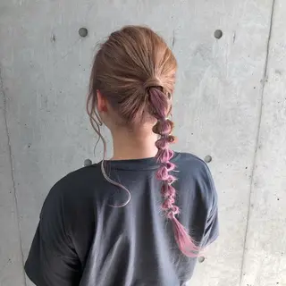 ロング カラー ヘアアレンジ 🎀 原宿/ブリーチ 🎀　♡Reina♡のヘアスタイル