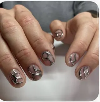 ネイル 🎀うかん 🎀チップ長さ出しのネイルデザイン