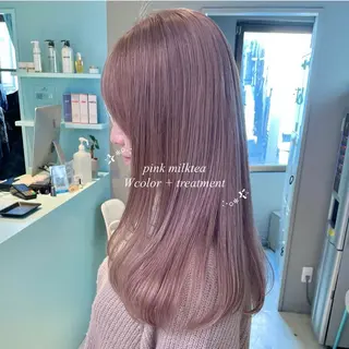 ロング カラー 🤍韓国ワンホンヘ ア SHIONE🤍のヘアスタイル