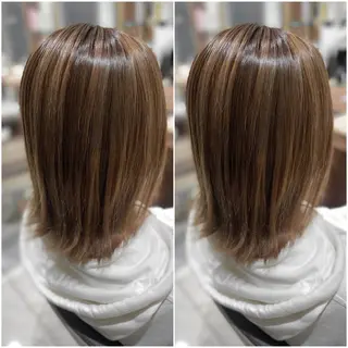 ミディアム カラー 全席個室 暖色カラー Zina松園優香🌸のヘアスタイル