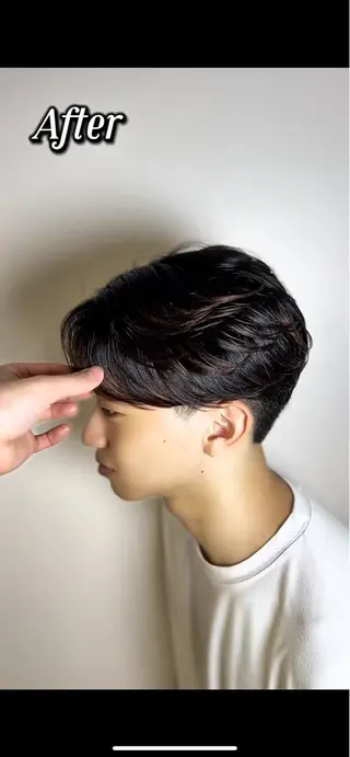 ショート パーマ メンズ 🔮メンズ縮毛矯正 毛流れパーマ💎竹永のヘアスタイル