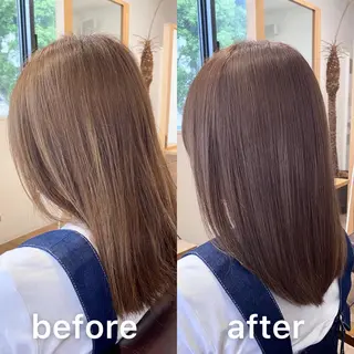 ミディアム カラー KIZU 髪質改善 オカルト怪談のヘアスタイル