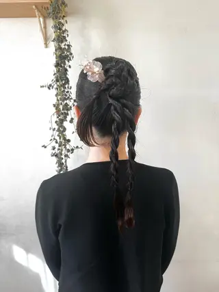ヘアアレンジ モテhair♡.* ﾏﾂｴｸ/さくら🍨のマツエク・マツパデザイン