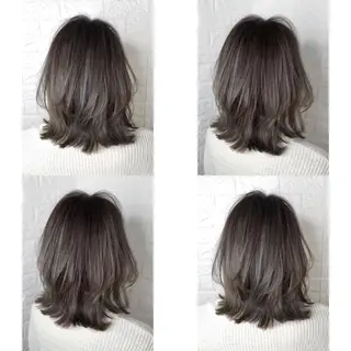 ミディアム カラー KIZU 髪質改善 オカルト怪談のヘアスタイル