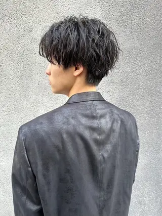 ショート カラー パーマ メンズ 💎メンズ特化💎 藍斗のヘアスタイル