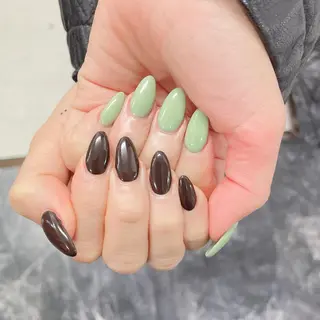 セミロング ネイル 💎ビューティサロン 湘南 RIRAN💎のネイルデザイン