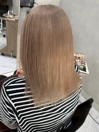 ミディアム カラー 透明感カラー/パーマ 🌀アオノアユミのヘアスタイル