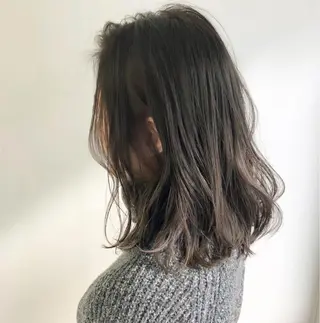 ミディアム カラー ヘアアレンジ topstylist 芳賀みなみのヘアスタイル