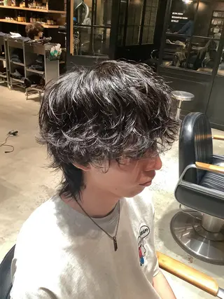 パーマ メンズ 田中 美月のヘアスタイル